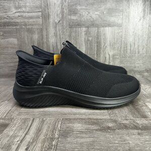 Skechers Slip-Ins Men's size 13 Ultra Flex 3.0 Triple Black Mesh Shoes Wide Fit
